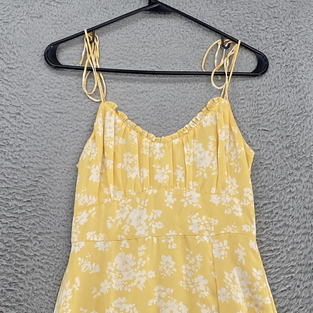 Abercrombie & Fitch Midi Dress Womens XS Floral Milkmaid Babydoll Sundress - Picture 2 of 16